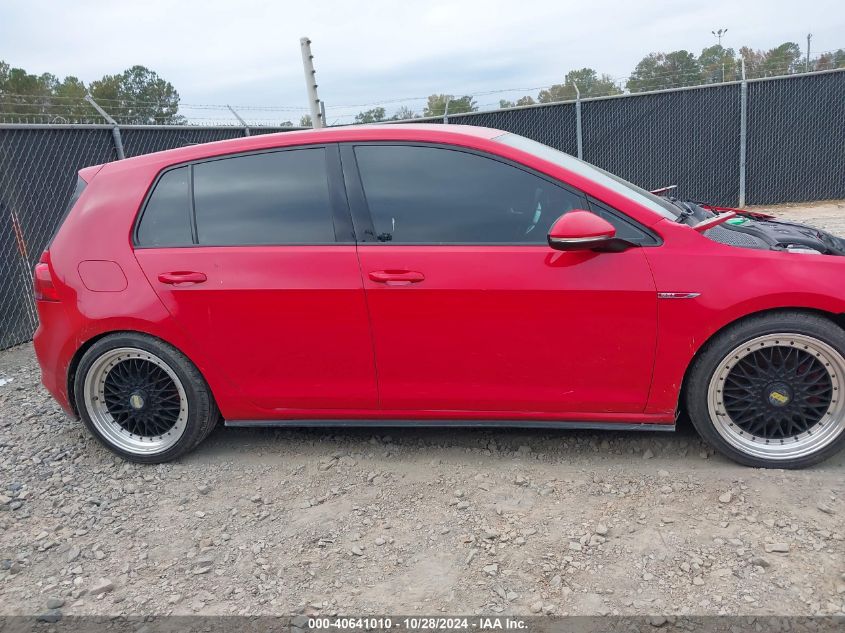 2015 Volkswagen Golf Gti 2.0T S 4-Door VIN: 3VW5T7AU4FM084480 Lot: 40641010