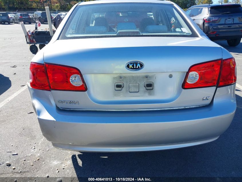 2008 Kia Optima Lx VIN: KNAGE123485209587 Lot: 40641013