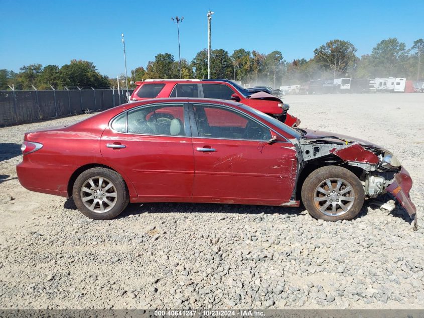 2004 Lexus Es 330 VIN: JTHBA30G845053136 Lot: 40641247