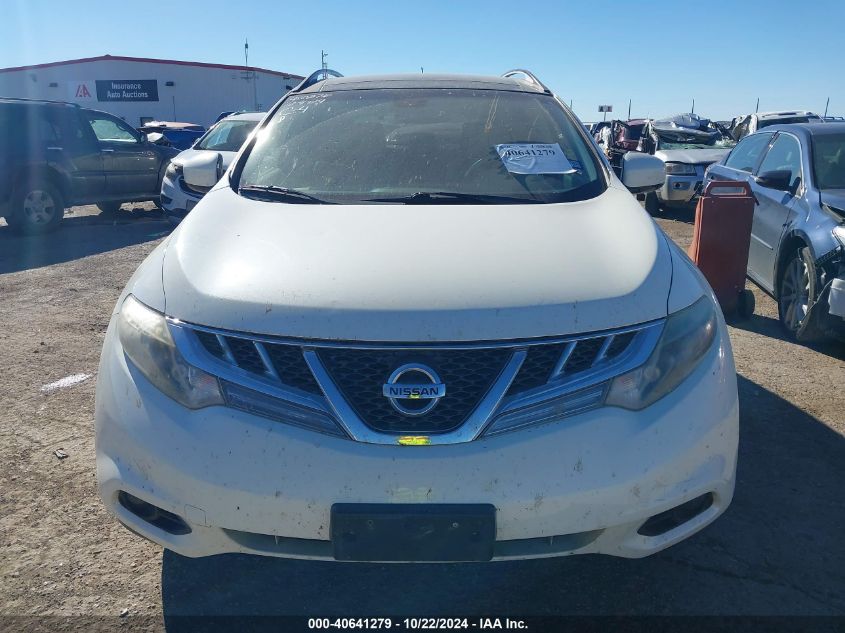 2012 Nissan Murano Le VIN: JN8AZ1MW2CW229980 Lot: 40641279