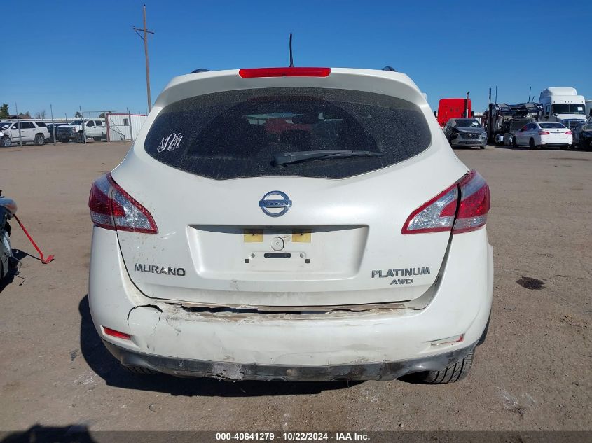 2012 Nissan Murano Le VIN: JN8AZ1MW2CW229980 Lot: 40641279