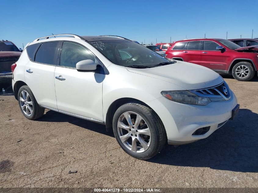 2012 Nissan Murano Le VIN: JN8AZ1MW2CW229980 Lot: 40641279