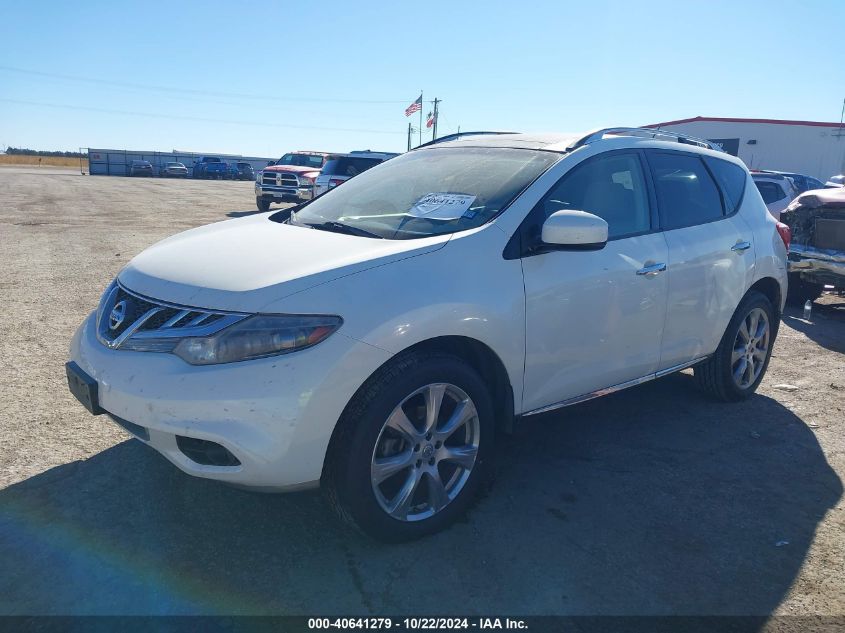 2012 Nissan Murano Le VIN: JN8AZ1MW2CW229980 Lot: 40641279