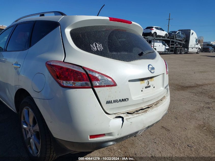 2012 Nissan Murano Le VIN: JN8AZ1MW2CW229980 Lot: 40641279