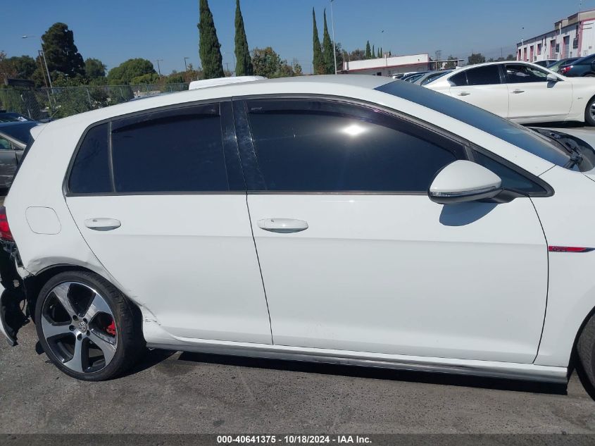 2018 Volkswagen Golf Gti 2.0T Autobahn/2.0T S/2.0T Se VIN: 3VW447AU4JM293624 Lot: 40641375