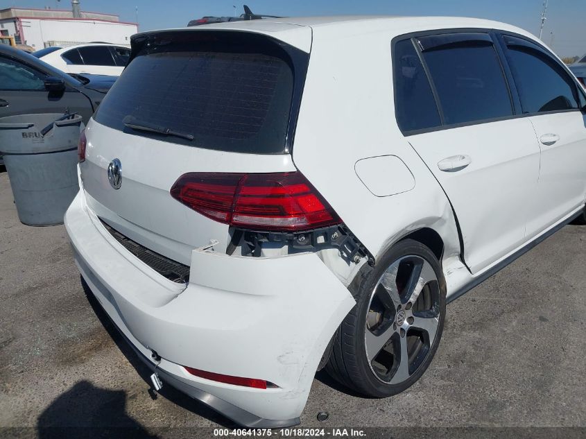 2018 Volkswagen Golf Gti 2.0T Autobahn/2.0T S/2.0T Se VIN: 3VW447AU4JM293624 Lot: 40641375