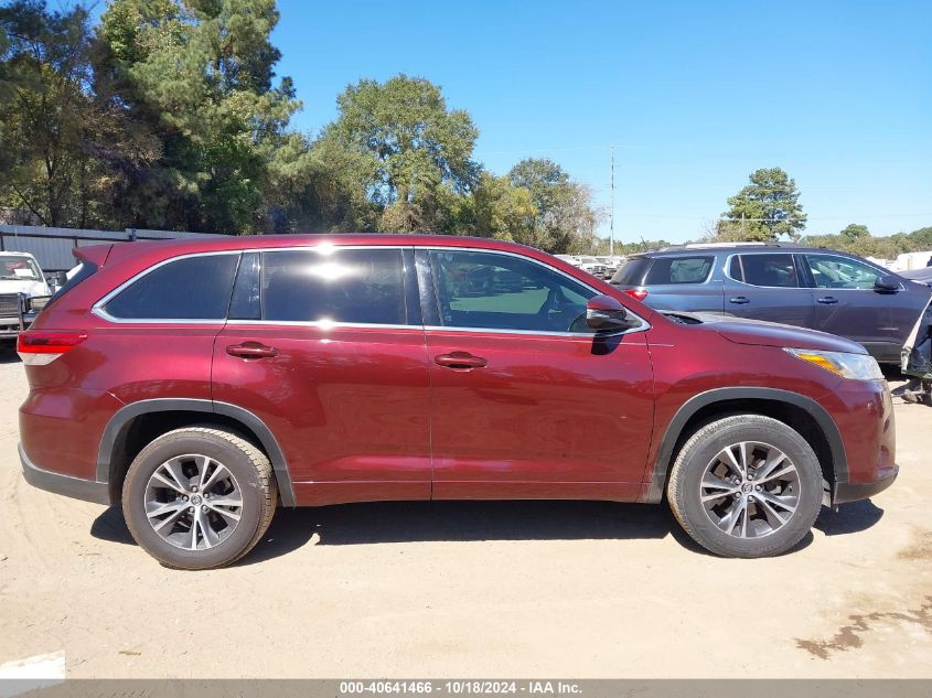 2017 Toyota Highlander Le VIN: 5TDZZRFH1HS206046 Lot: 40641466