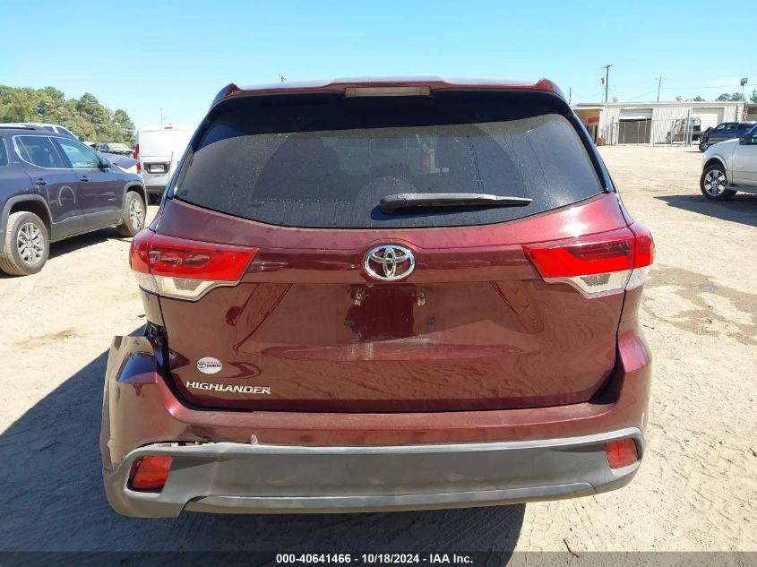 2017 Toyota Highlander Le VIN: 5TDZZRFH1HS206046 Lot: 40641466