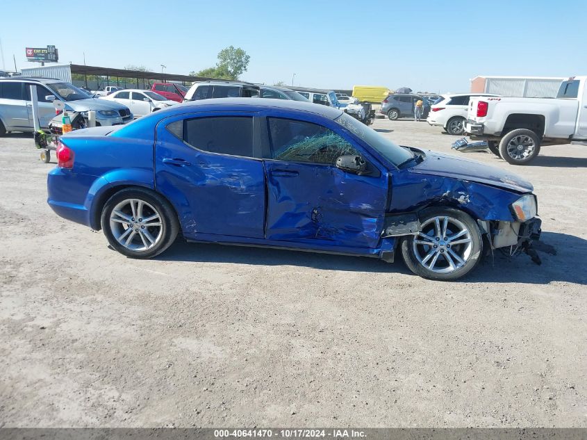 2013 Dodge Avenger Sxt VIN: 1C3CDZCB2DN572154 Lot: 40641470