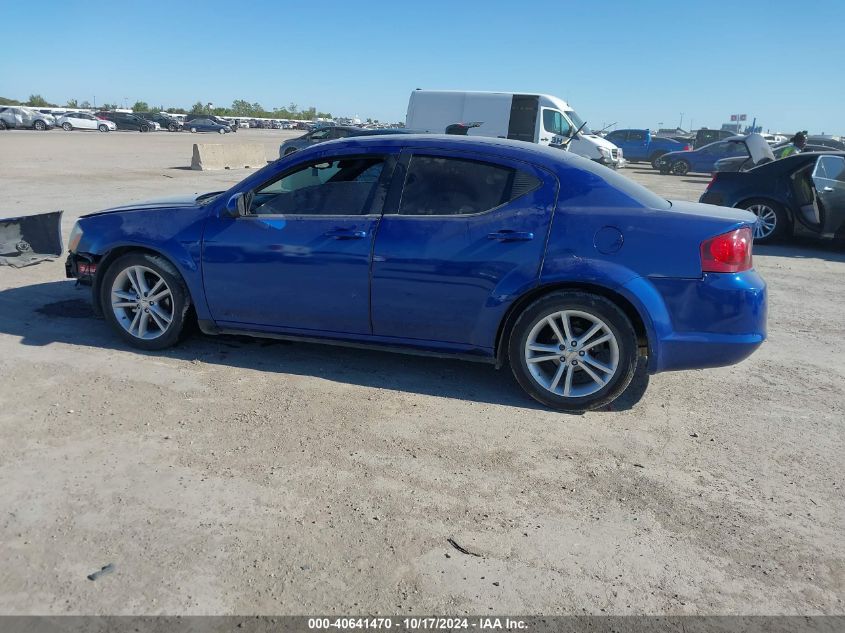 2013 Dodge Avenger Sxt VIN: 1C3CDZCB2DN572154 Lot: 40641470