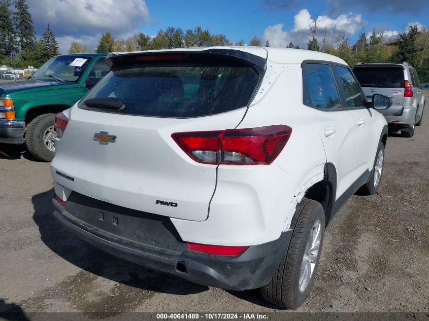 2022 Chevrolet Trailblazer Awd Ls VIN: KL79MNSL9NB016562 Lot: 40641489