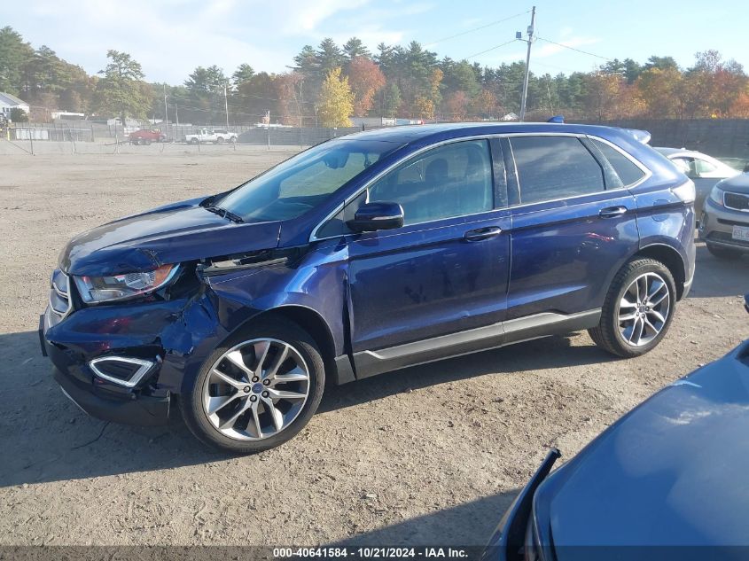 2016 Ford Edge Titanium VIN: 2FMPK4K88GBC61786 Lot: 40641584