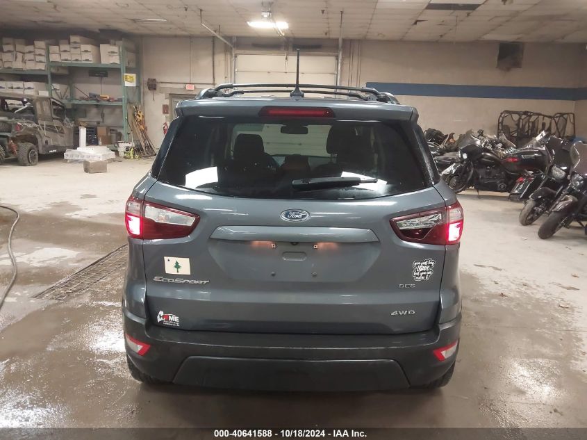 2018 Ford Ecosport Ses VIN: MAJ6P1CL3JC173177 Lot: 40641588