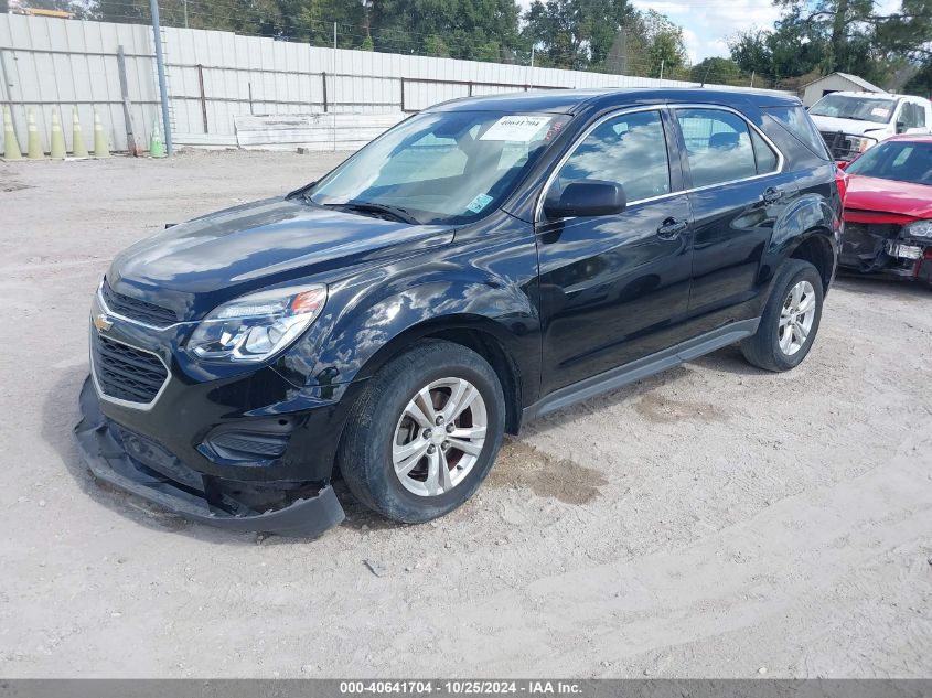 VIN 2GNALBEK5G1155442 2016 Chevrolet Equinox, LS no.2