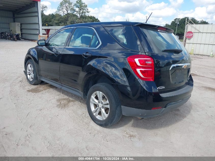 VIN 2GNALBEK5G1155442 2016 Chevrolet Equinox, LS no.3