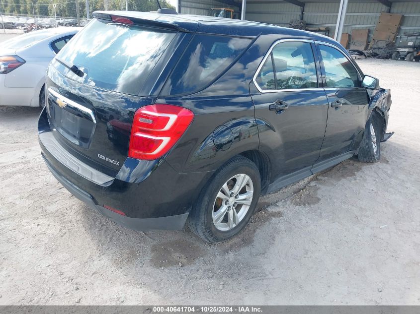 VIN 2GNALBEK5G1155442 2016 Chevrolet Equinox, LS no.4