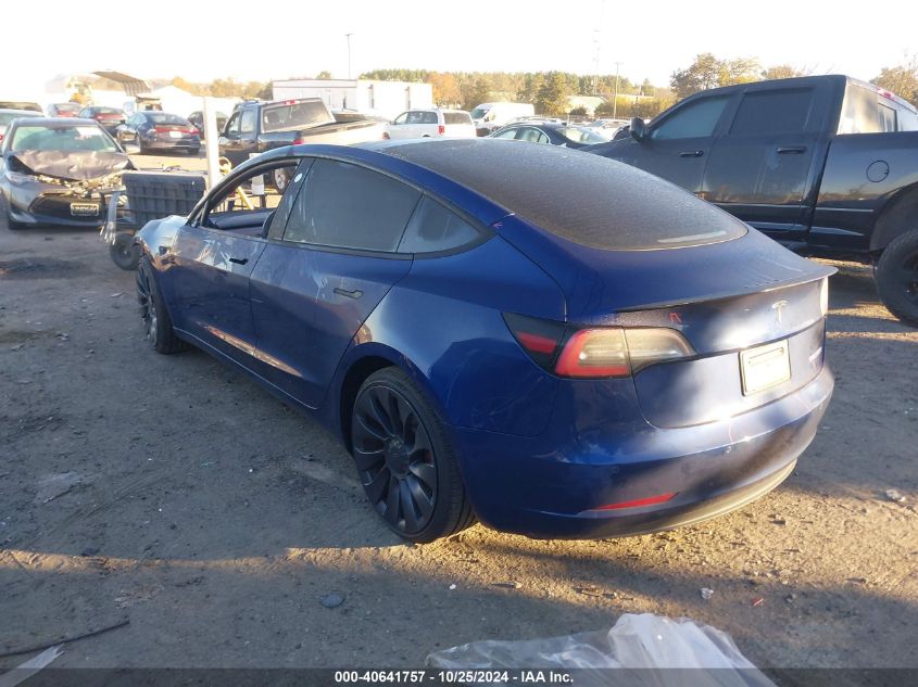 2021 Tesla Model 3 VIN: 5YJ3E1EC2MF063373 Lot: 40641757