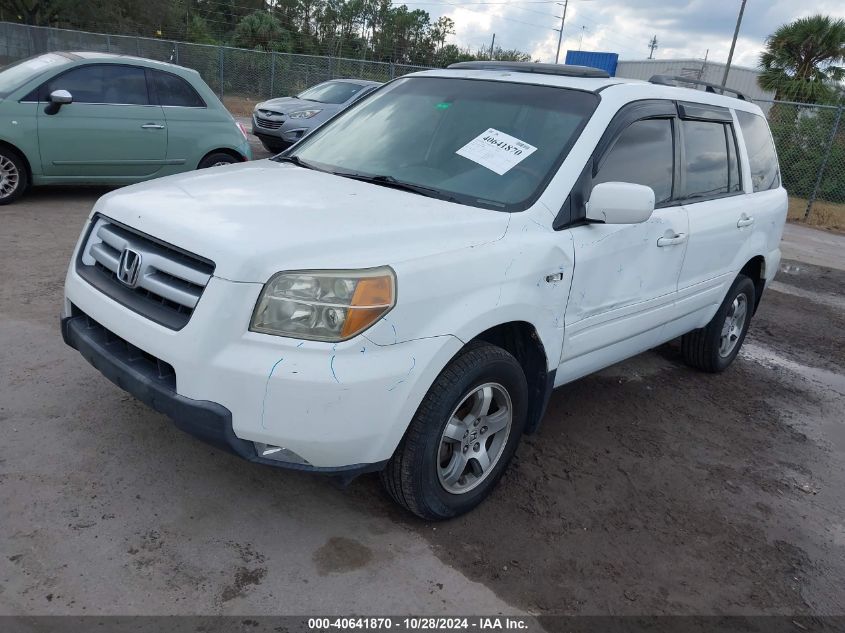 2006 Honda Pilot Ex-L VIN: 5FNYF28646B048035 Lot: 40641870