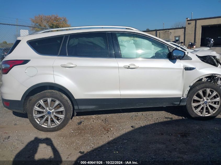 2017 Ford Escape Titanium VIN: 1FMCU9JD2HUE82848 Lot: 40641926