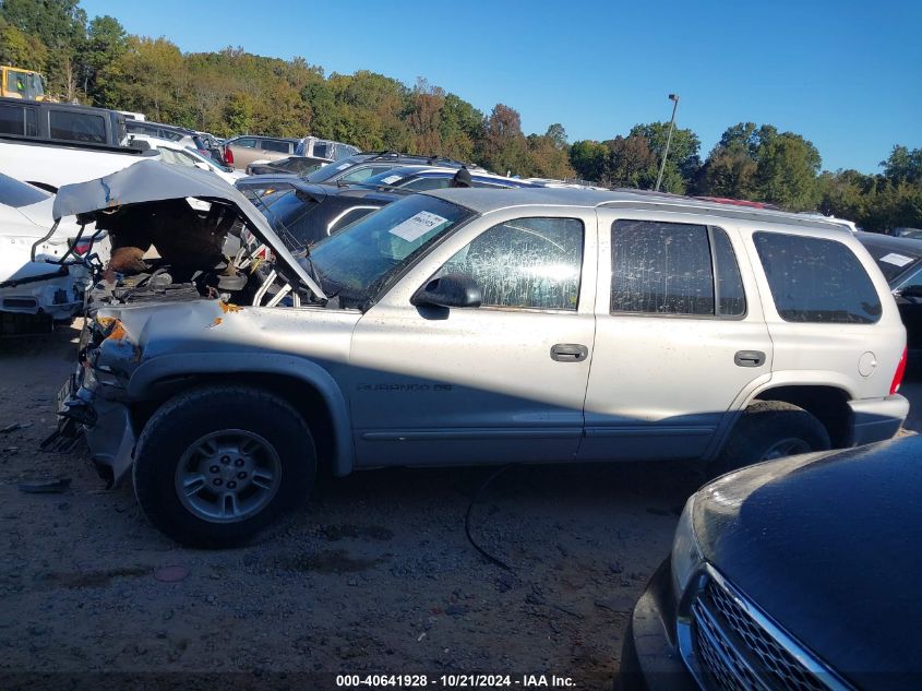 2000 Dodge Durango VIN: 1B4HR28Z8YF126295 Lot: 40641928