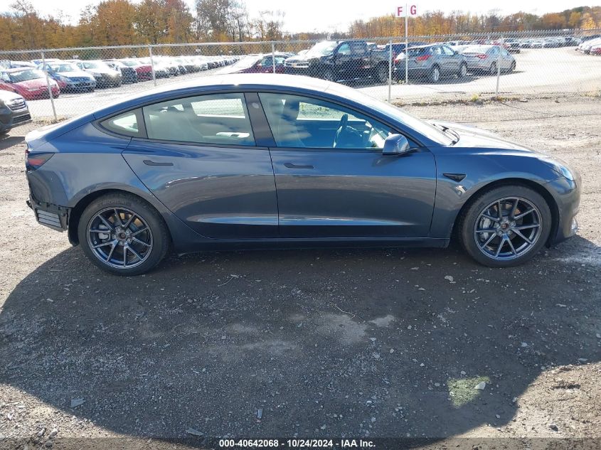 2022 Tesla Model 3 Long Range Dual Motor All-Wheel Drive VIN: 5YJ3E1EB0NF278789 Lot: 40642068