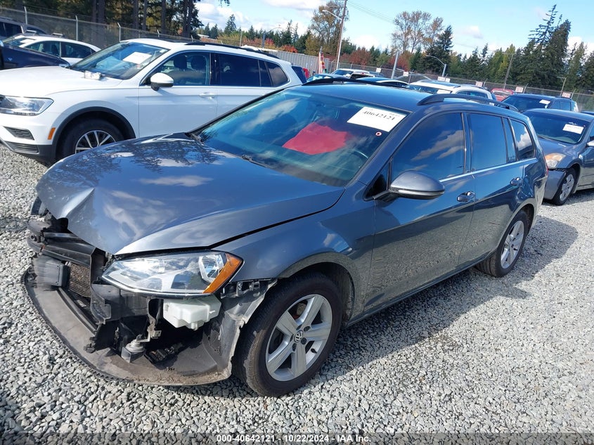 2015 VOLKSWAGEN GOLF SPORTWAGEN TDI S 4-DOOR - 3VWCA7AU1FM506704