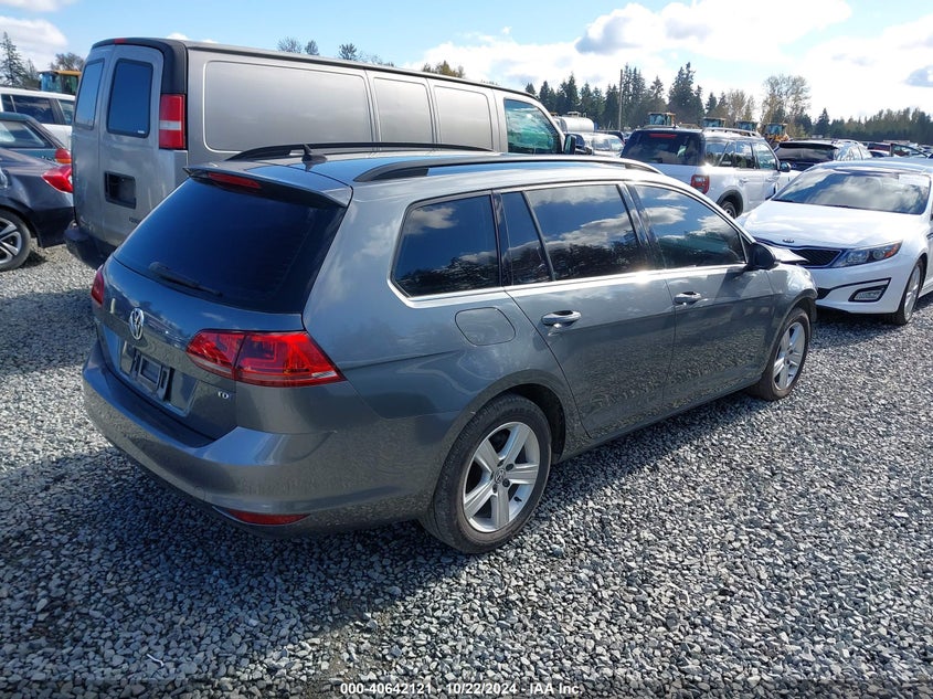 2015 VOLKSWAGEN GOLF SPORTWAGEN TDI S 4-DOOR - 3VWCA7AU1FM506704