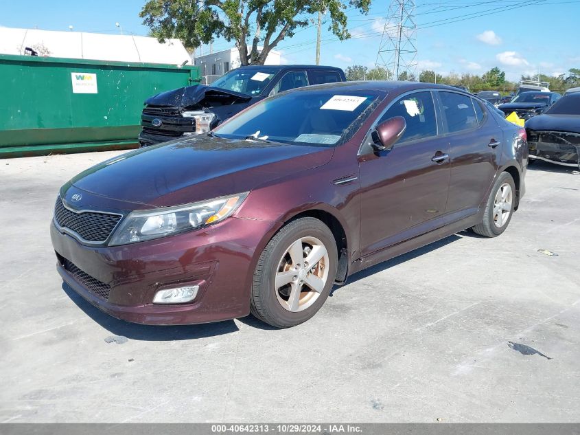 VIN 5XXGM4A78FG445678 2015 KIA Optima, LX no.2