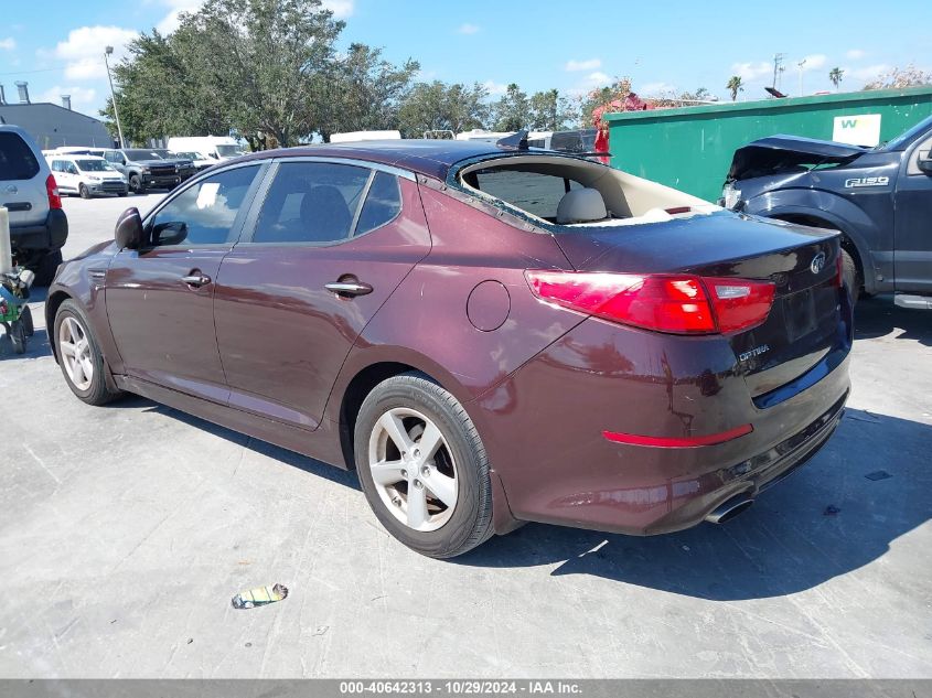 VIN 5XXGM4A78FG445678 2015 KIA Optima, LX no.3