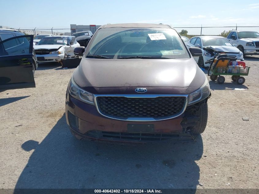 2016 Kia Sedona Lx VIN: KNDMB5C19G6182267 Lot: 40642402