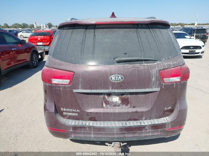 2016 Kia Sedona Lx VIN: KNDMB5C19G6182267 Lot: 40642402