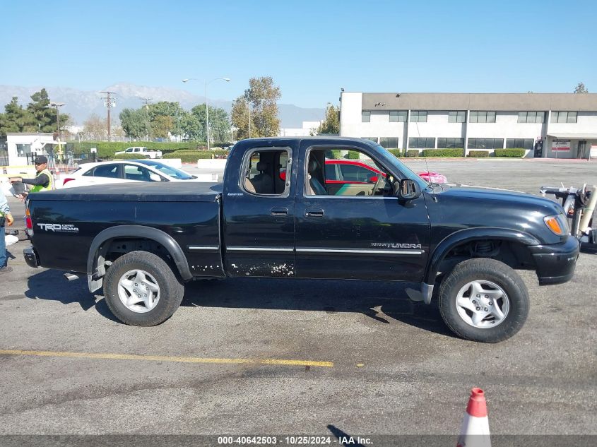 2002 Toyota Tundra Ltd V8 VIN: 5TBRT38122S315419 Lot: 40642503