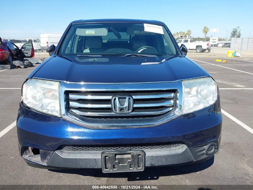 2014 Honda Pilot Lx VIN: 5FNYF4H2XEB050329 Lot: 40642558