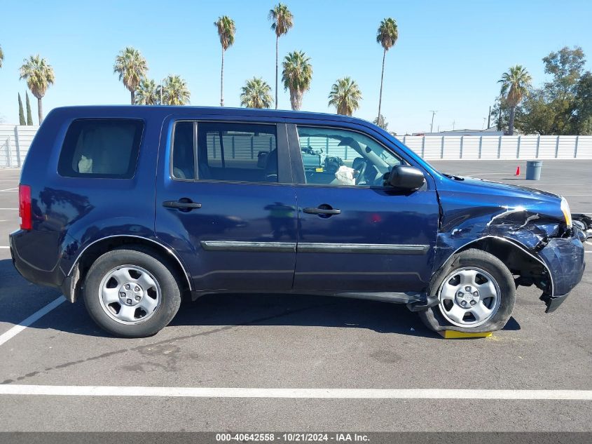 2014 Honda Pilot Lx VIN: 5FNYF4H2XEB050329 Lot: 40642558