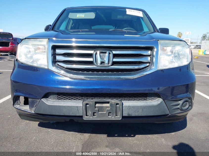 2014 Honda Pilot Lx VIN: 5FNYF4H2XEB050329 Lot: 40642558