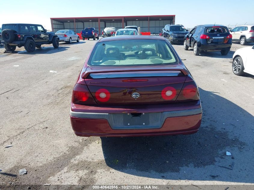 2002 Chevrolet Impala Ls VIN: 2G1WH55K129284914 Lot: 40642565