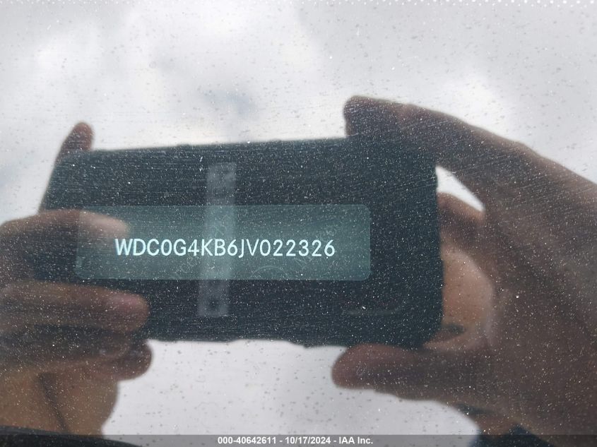 2018 Mercedes-Benz Glc 300 4Matic VIN: WDC0G4KB6JV022326 Lot: 40642611