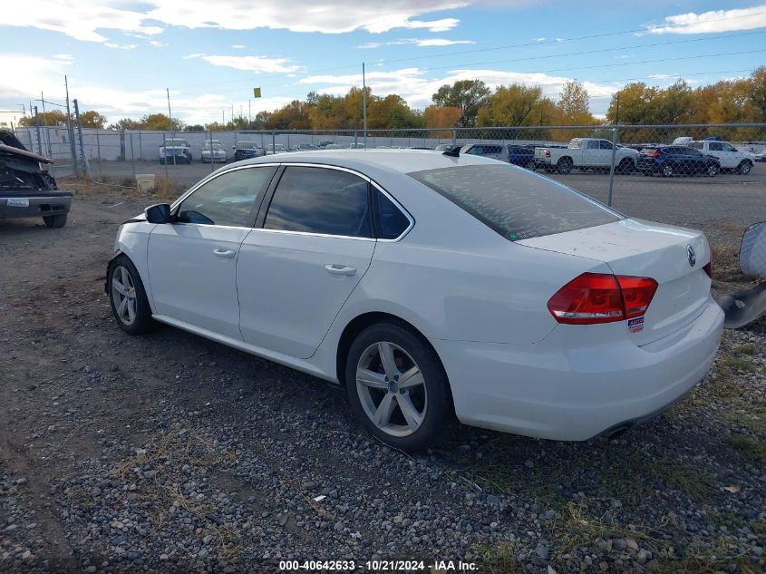 2013 Volkswagen Passat Se VIN: 1VWBP7A35DC026262 Lot: 40642633