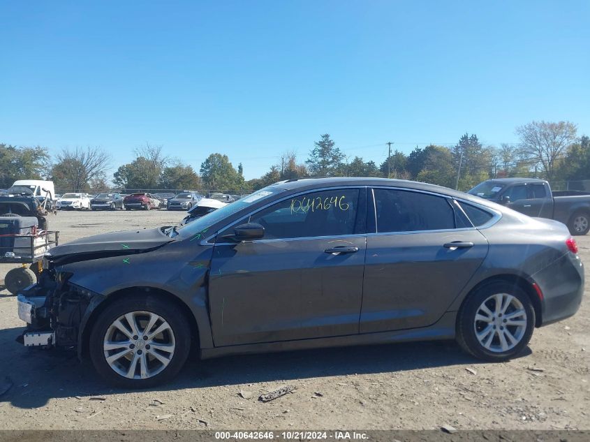 2015 Chrysler 200 Limited VIN: 1C3CCCAB5FN664168 Lot: 40642646