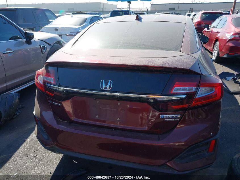 2018 Honda Clarity Plug-In Hybrid Touring VIN: JHMZC5F32JC015157 Lot: 40642657