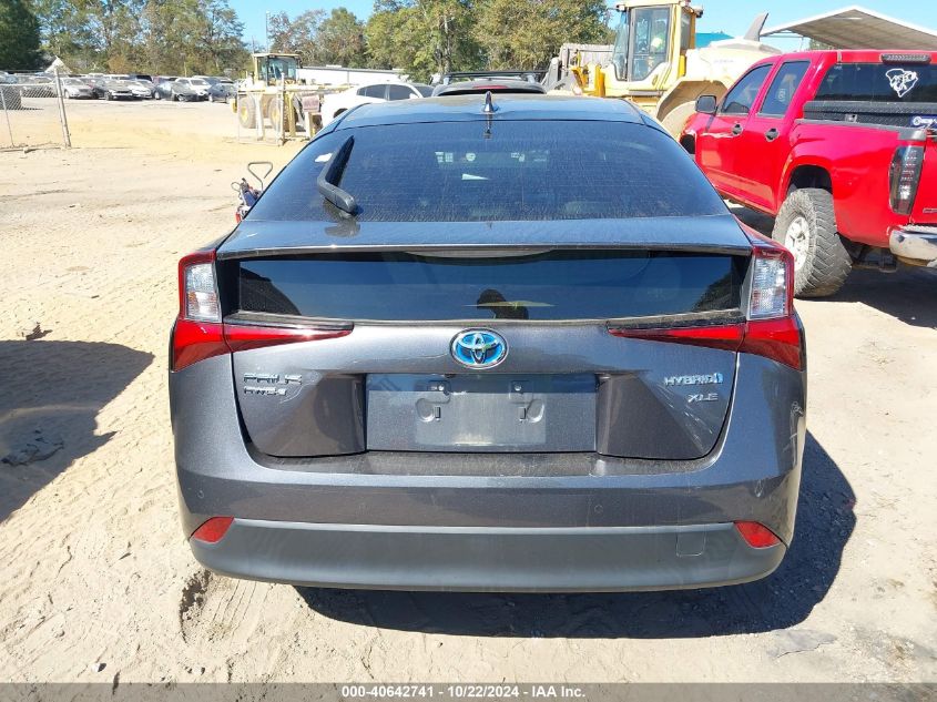 2019 Toyota Prius Xle VIN: JTDL9RFU6K3001642 Lot: 40642741