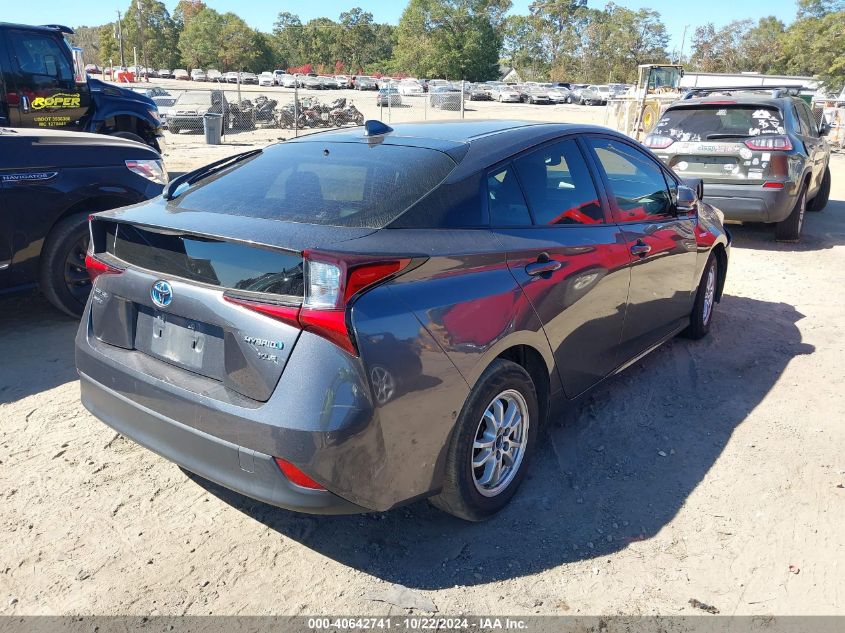 2019 Toyota Prius Xle VIN: JTDL9RFU6K3001642 Lot: 40642741