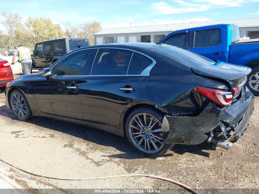 2018 Infiniti Q50 3.0T Red Sport 400 VIN: JN1FV7AR7JM481105 Lot: 40642834