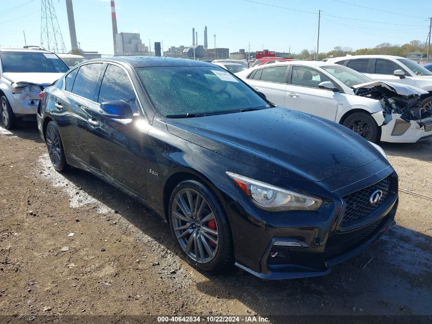 2018 Infiniti Q50 3.0T Red Sport 400 VIN: JN1FV7AR7JM481105 Lot: 40642834