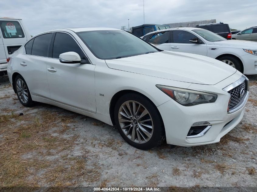 2018 Infiniti Q50 Luxe/Sport VIN: JN1EV7AR8JM442700 Lot: 40642934