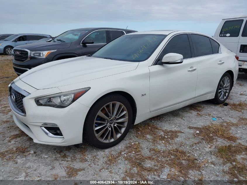 2018 Infiniti Q50 Luxe/Sport VIN: JN1EV7AR8JM442700 Lot: 40642934