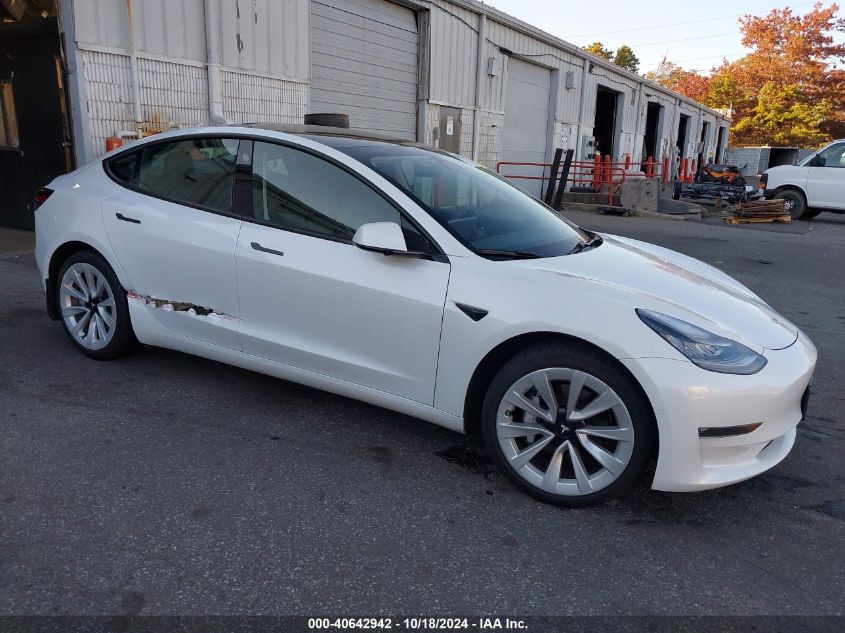 2021 Tesla Model 3 Long Range Dual Motor All-Wheel Drive VIN: 5YJ3E1EBXMF855729 Lot: 40642942