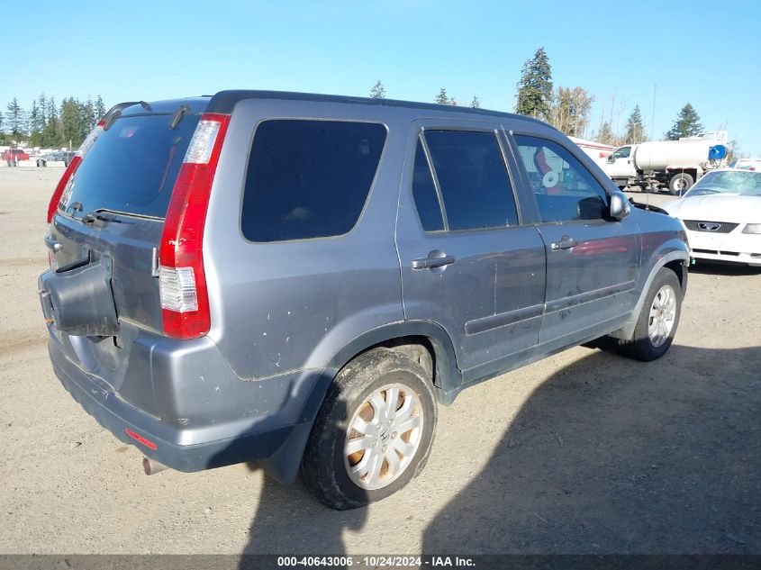 2006 Honda Cr-V Se VIN: JHLRD78986C056866 Lot: 40643006