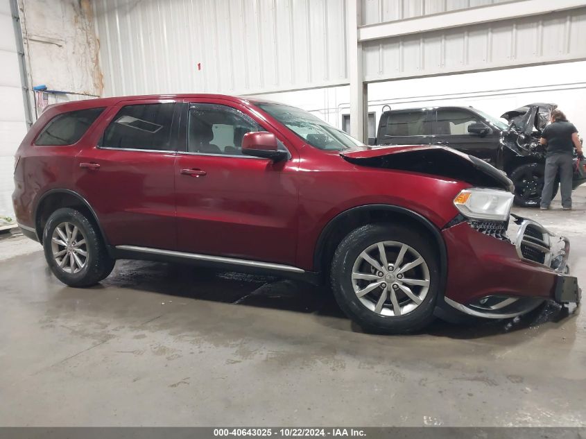 2016 Dodge Durango Sxt VIN: 1C4RDJAGXGC369891 Lot: 40643025