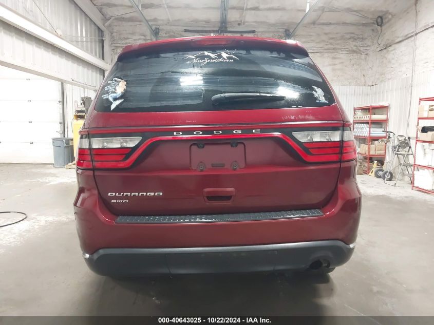 2016 Dodge Durango Sxt VIN: 1C4RDJAGXGC369891 Lot: 40643025